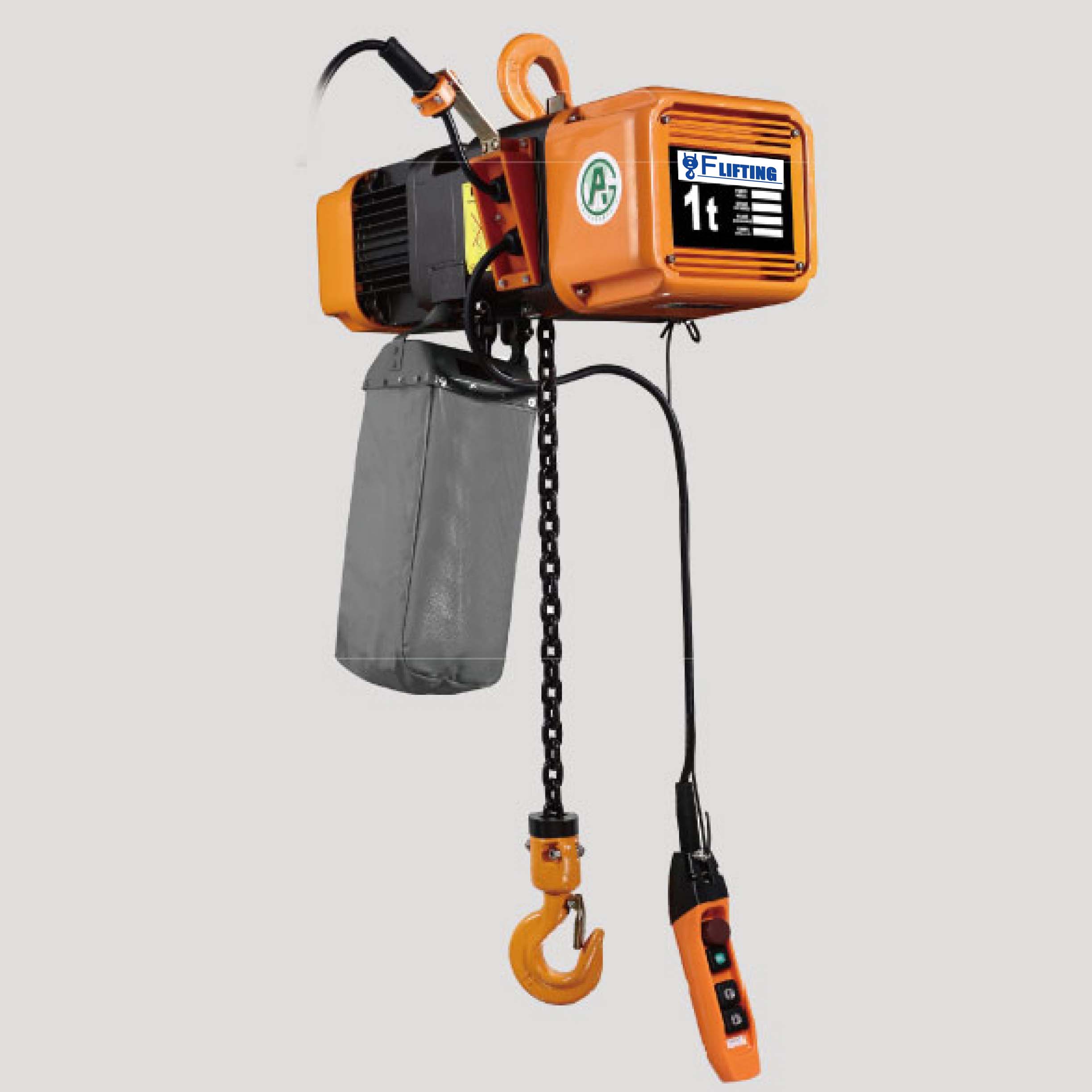 1-5T Dual Speed Electric Chain Hoist with VFD System